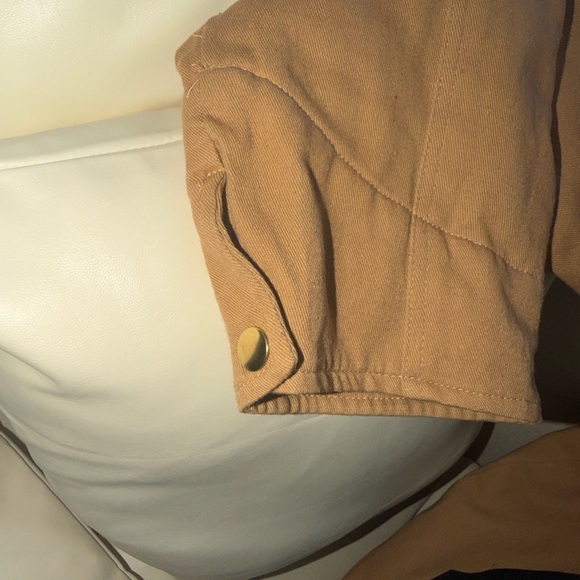 Men's Tan Field Zip Jacket with Contrasting Pocket Panels by Reason - Picture 6 of 12